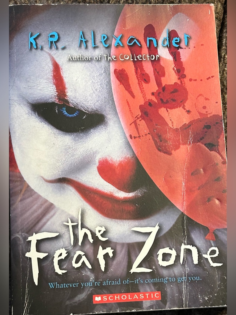The Fear Zone K R Alexander Horror Creepy Clown Scholastic Paperback Kids Book